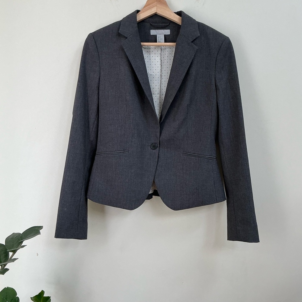 H&M Gray Blazer Size 8